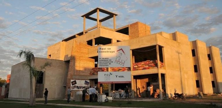 Casa Garrahan aún en construcción (Web).