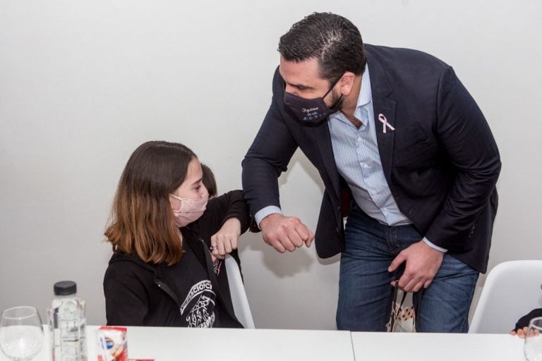 Niños y niñas visitaron al intendente Walter Vuoto