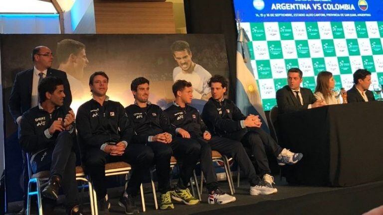 El equipo argentino presenció el sorteo