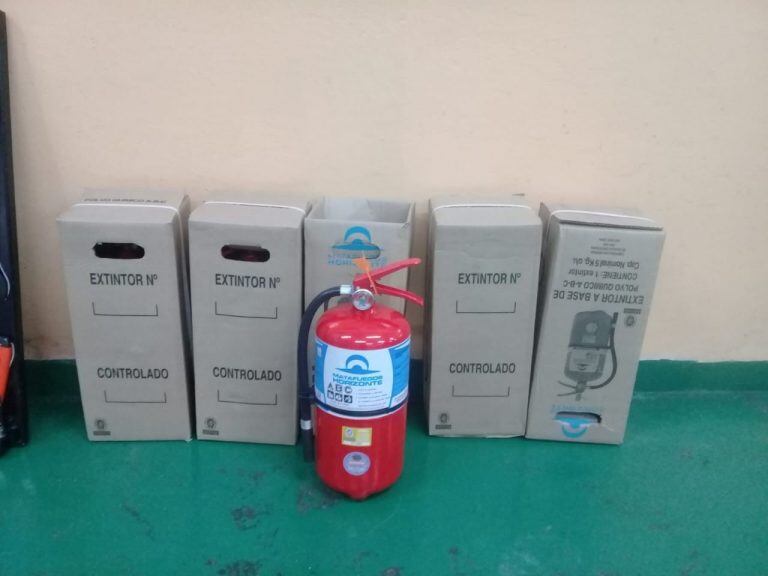 Material de los Bomberos voluntarios de Punta Alta