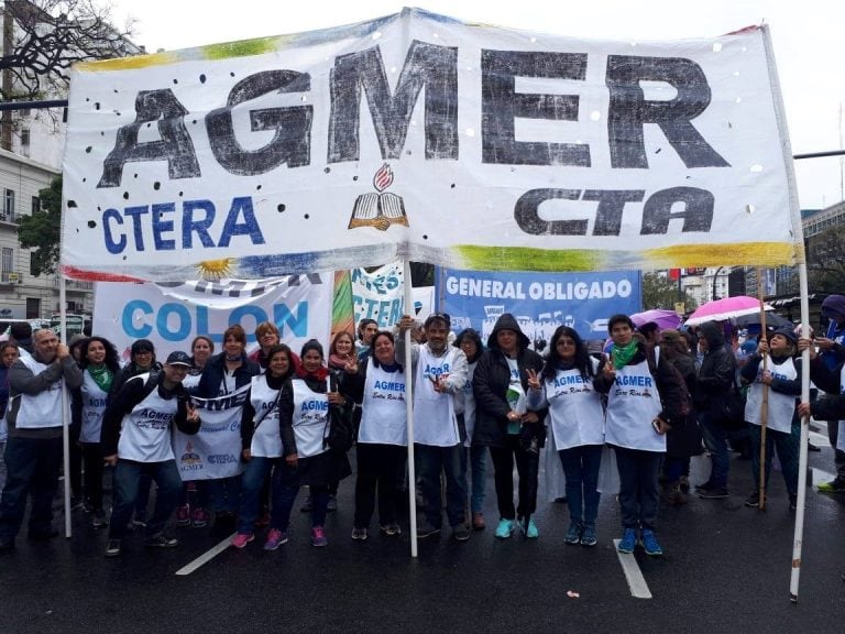 Agmer, gremio docente de Entre Ríos. (Foto archivo)