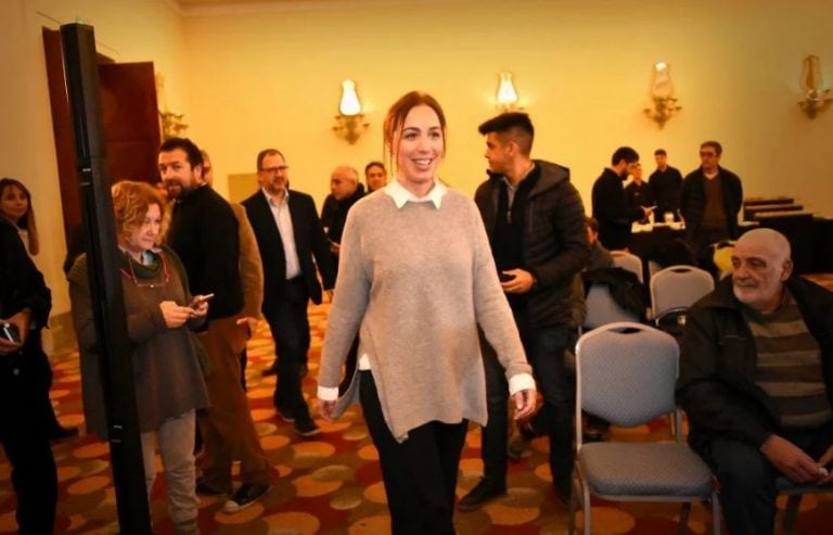 La gobernadora María Eugenia Vidal llegó a Mar del Plata para encabezar varias reuniones con distintos sectores (web)