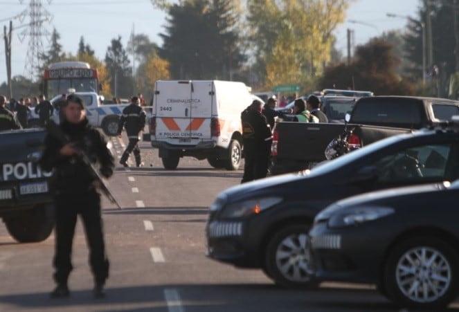 Lugar donde fallecieron los policías, entre ellos Daniel Ríos. Fue en el kilómetro 42 en la ruta camino a Cacheuta.