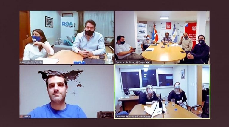 Reunión del COE, Gobierno TDF y Municipio de Río Grande