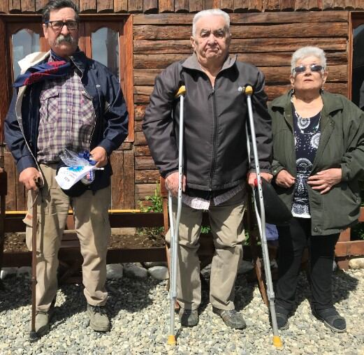 Parte del grupo fundador de Defensa Civil Tolhuin, Tierra del Fuego