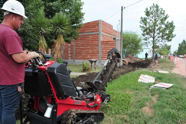 Obra de gas natural en Pueblo General Belgrano
Crédito: Prensa PGB