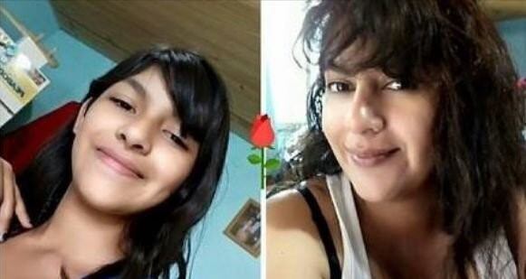 La madre asesinada y su hija