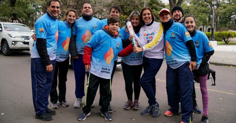 Tour de la Antorcha en el relevo de Paraná (Fotos Guido Martini/Buenos Aires 2018)