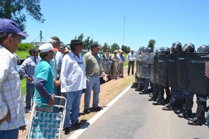 Accionar policial en un Piquete en Chaco.