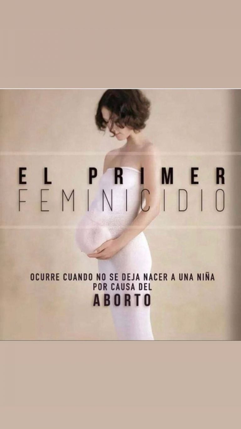 La rosarina compartió en Instagram un mensaje contra el aborto. (@amaliagranata)