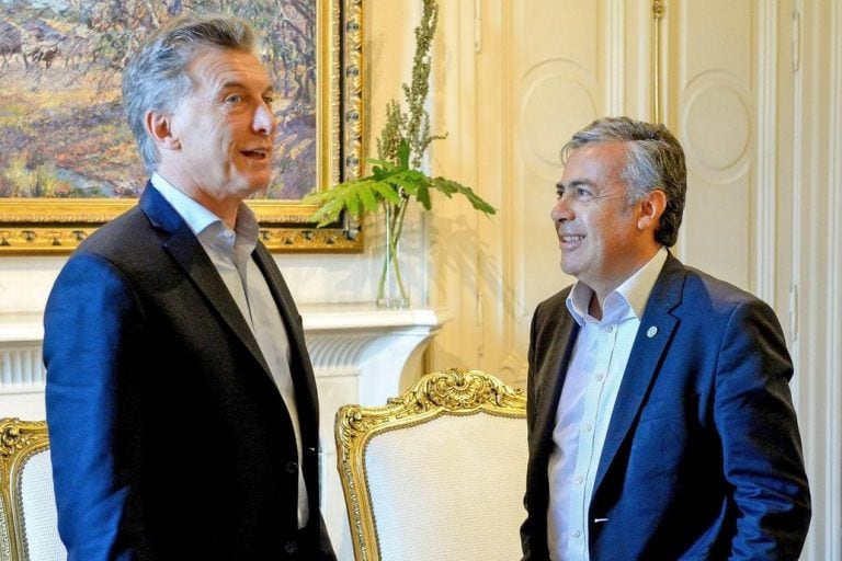 Mauricio Macri y Alfredo Cornejo.