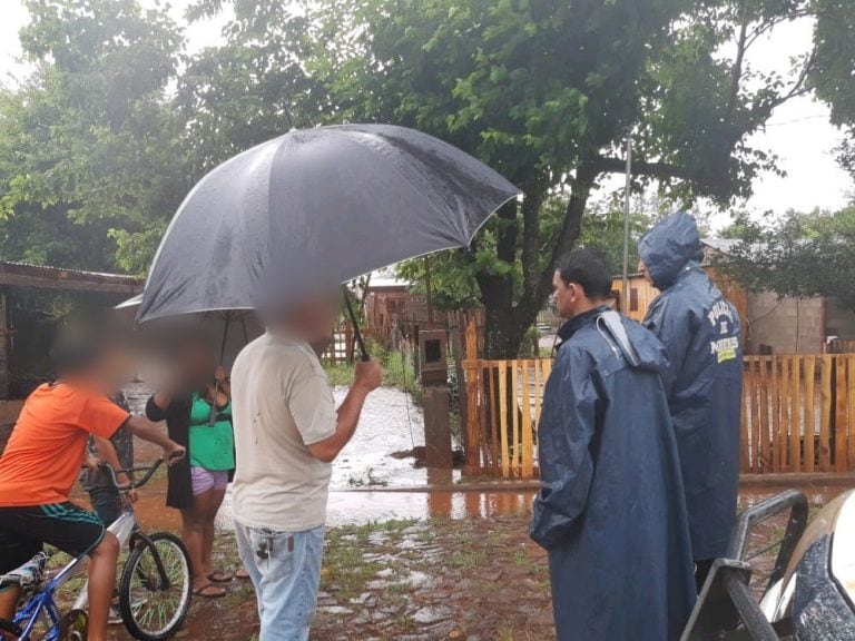 Lluvias en Jardín América.