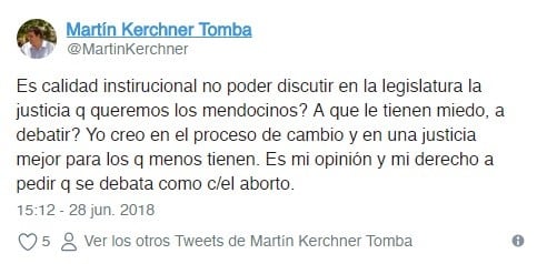 Martín Kerchner, ministro de Economía de Mendoza.