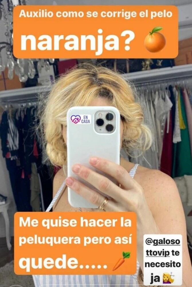 Vicky Xipolitakis se hizo la peluquera y le salió mal (Instagram)