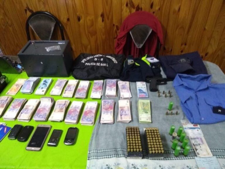 Desbarataron banda narco liderada por dos policías puntanos.