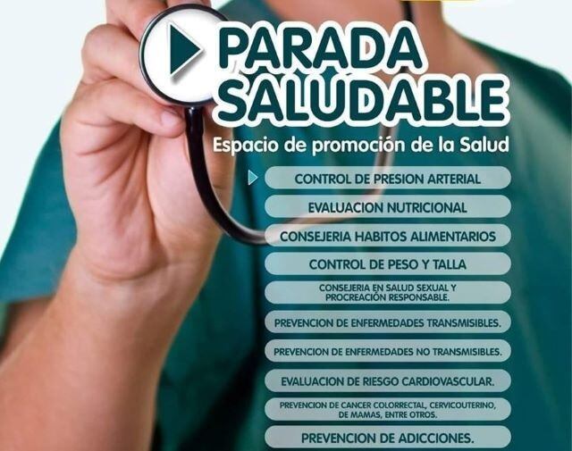 Parada Saludable en la Plazoleta de los Extranjeros.