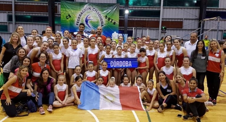 La delegación de Córdoba presente en el torneo nacional de Gimnasia Artística.