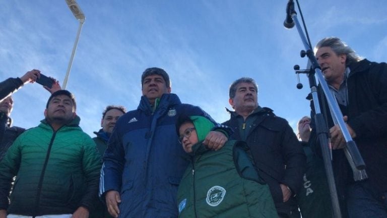 Pablo Moyano y Jorge Taboada de Camioneros.