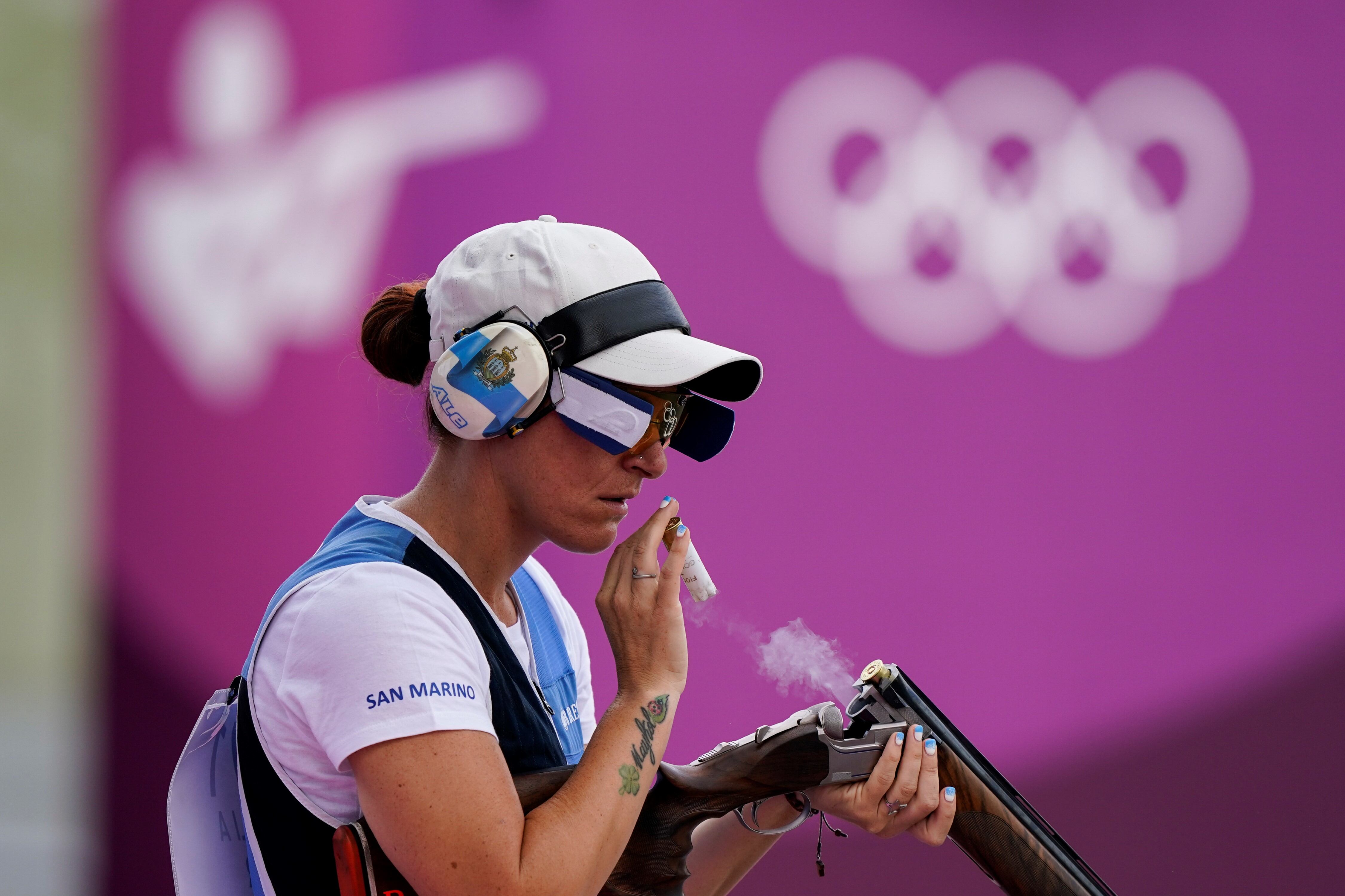 Alessandra Perilli en plena acción en Tokio. (Foto: AP)