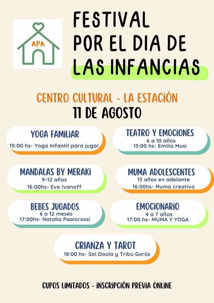 Casa Apa festival por el Día de las Infancias