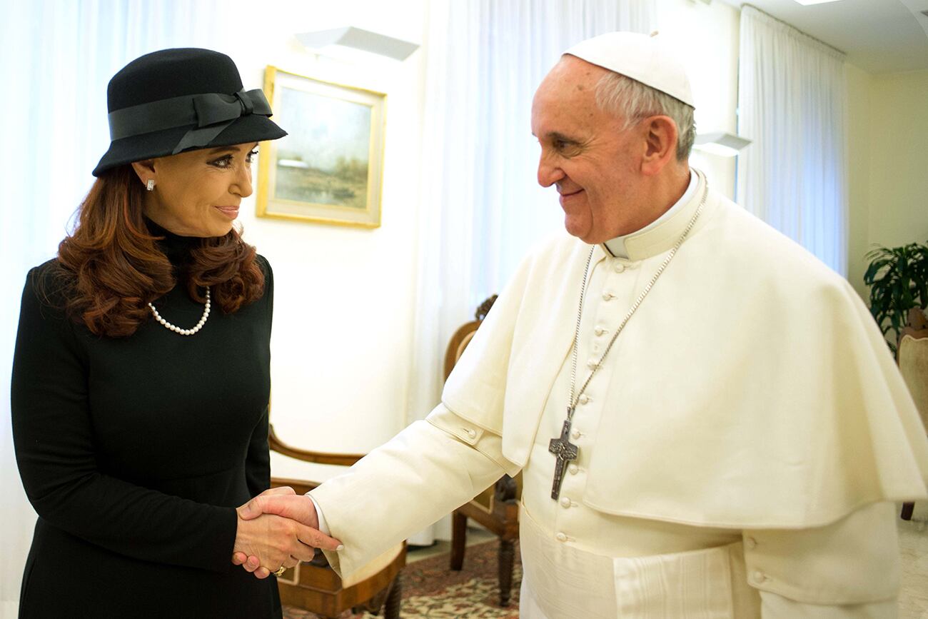 El encuentro entre Cristina Kirchner y el Papa Francisco, en 2015.