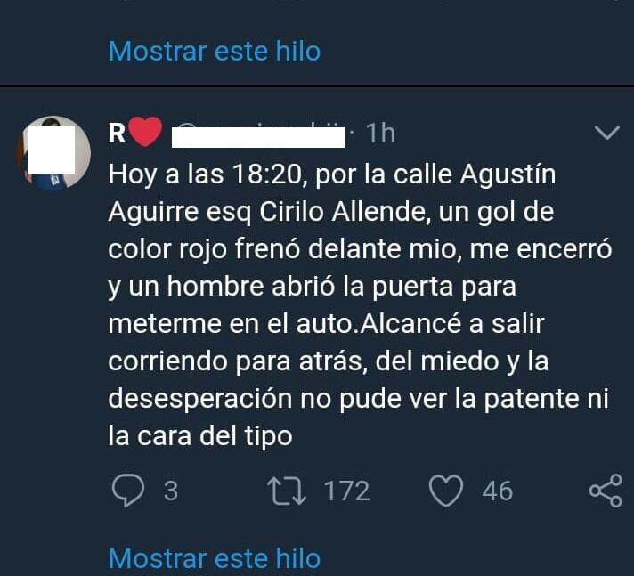 Intento de secuestro en Alta Gracia