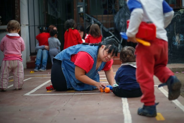 Noelia Garella, maestra jardinera (AFP)