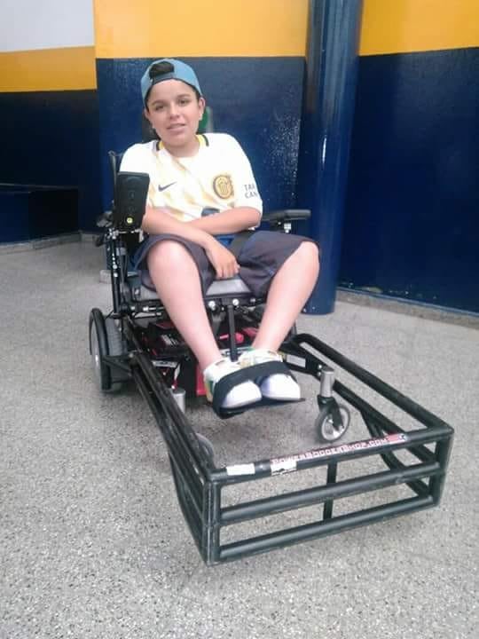 Bruno en el entrenamiento en la sede de Rosario Central.