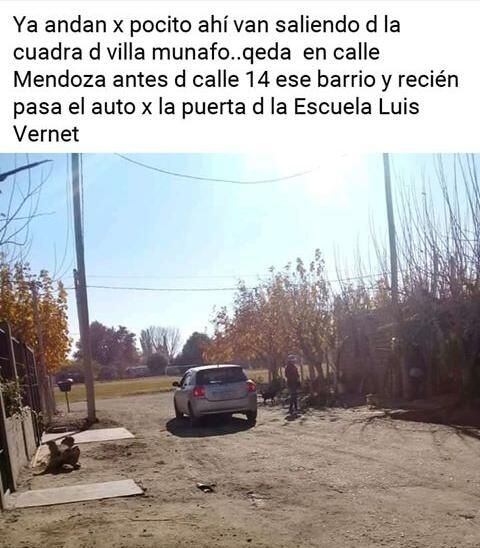 Otra de las publicaciones mostraba a los paraguayos en la zona de Pocito.