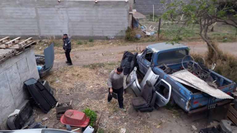 Secuestro de autopartes en Jesús María (Policía)