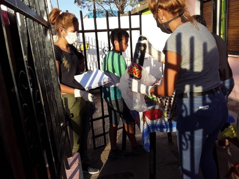 Comedor "Una alegría para los niños", en barrio Patricios.