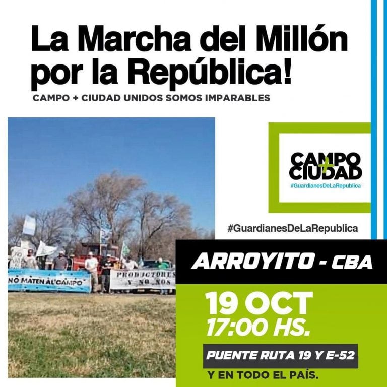 Marcha del millon en Arroyito