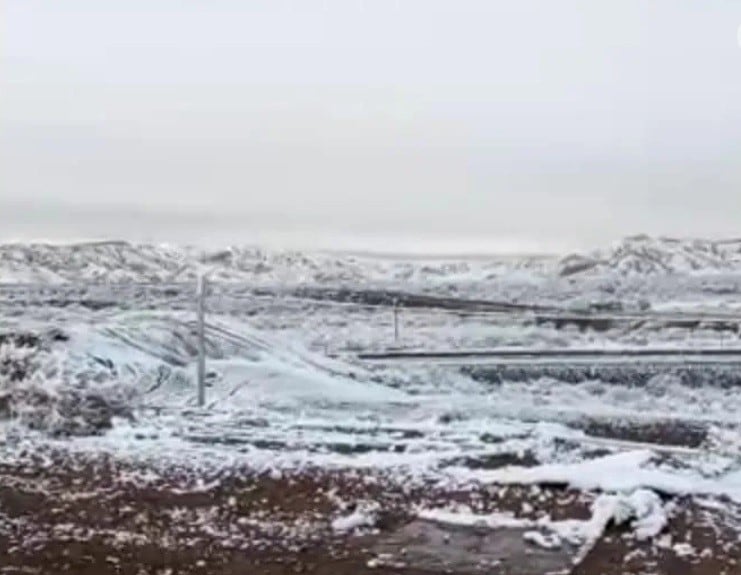 La nieve sorprendió a los habitantes de la zona cordillerana y precordillerana.