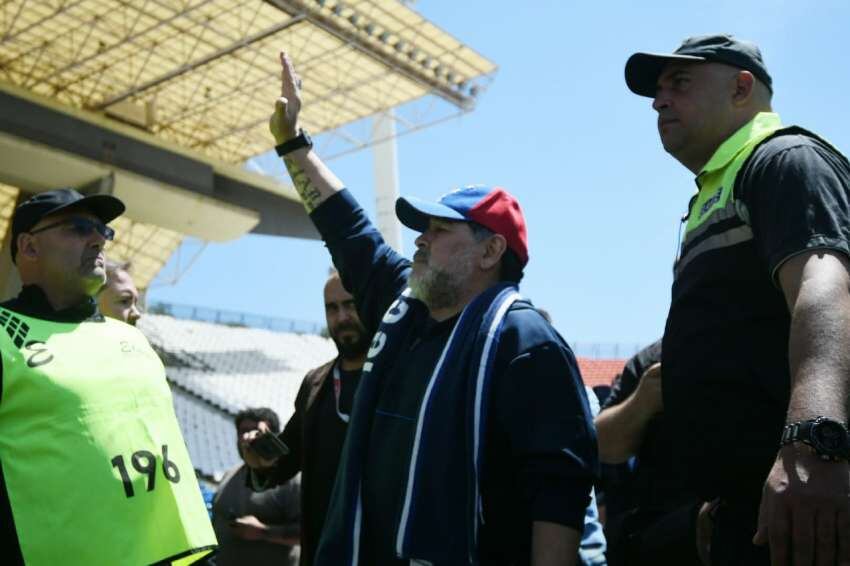 Diego Armando Maradona volvió al Malvinas Argentinas. / Marcelo Rolland 