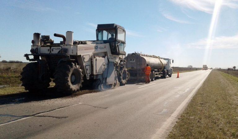 Avanza a buen ritmo la reconstrucción de la Ruta 11 en Chaco y Santa Fe. (Web).