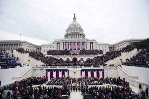 Inauguration ceremonies swearing in Donald Trump as the 45th president of the United States take place on the West front of the U.S. Capitol in Washington, U.S., January 20, 2017. REUTERS/Carlos Barria