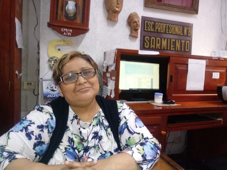 Mariana Aparicio, vice directora de la Escuela Profesional Sarmiento, de San salvador de Jujuy.