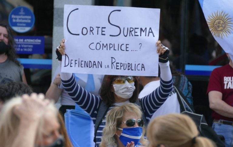 Un nuevo banderazo en contra del Gobierno (Foto: Clarín)