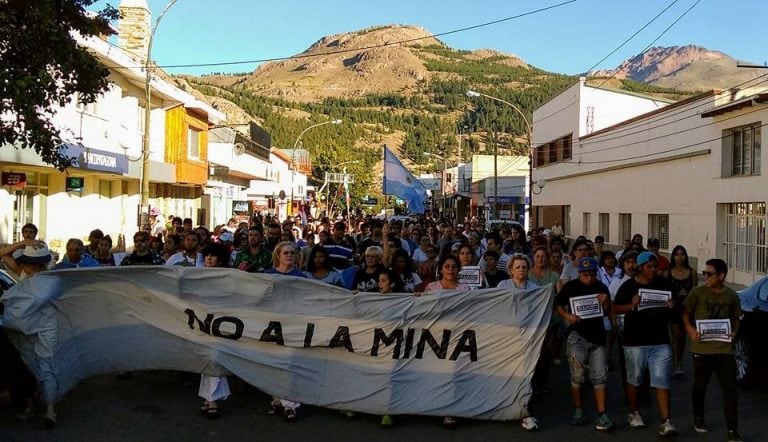 Marcha contra megaminería.