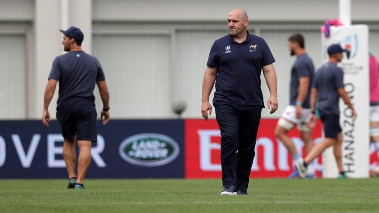 Mario Ledesma entrenador de Los Pumas. (AP Photo/Aaron Favila)