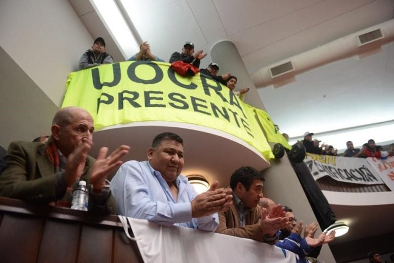 José Llugdar y Jorge Avila, los líderes petroleros, estuvieron en el recinto.