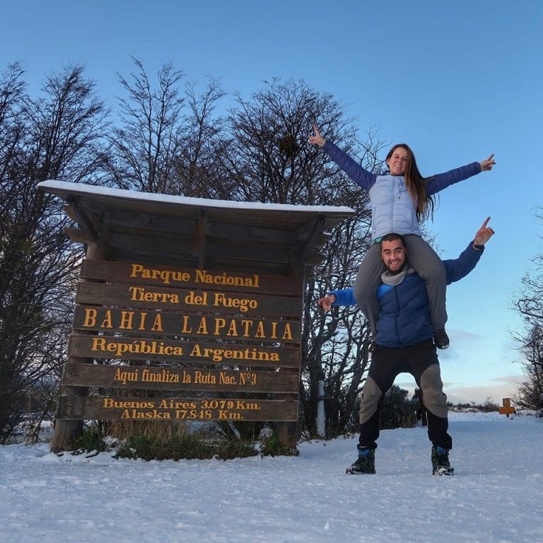 Javier y Lucero - Bahía Lapataia, Ushuaia.