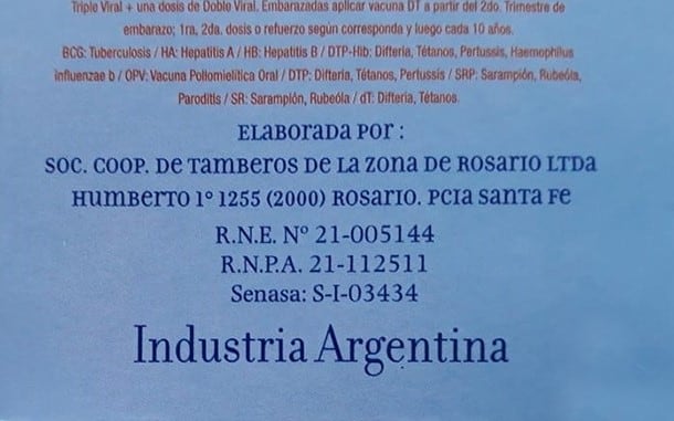 Alerta alimentaria por una leche en polvo. (Assal)