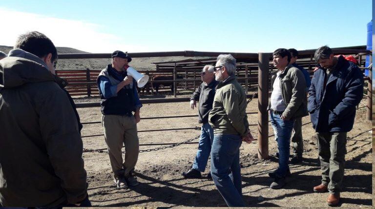 recorrida de funcionarios en campos de mineras