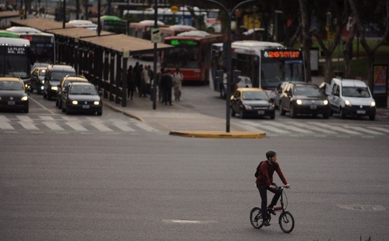 Se desarrolla la primera jornada de paro en todo el país (Foto: Federico López Claro)