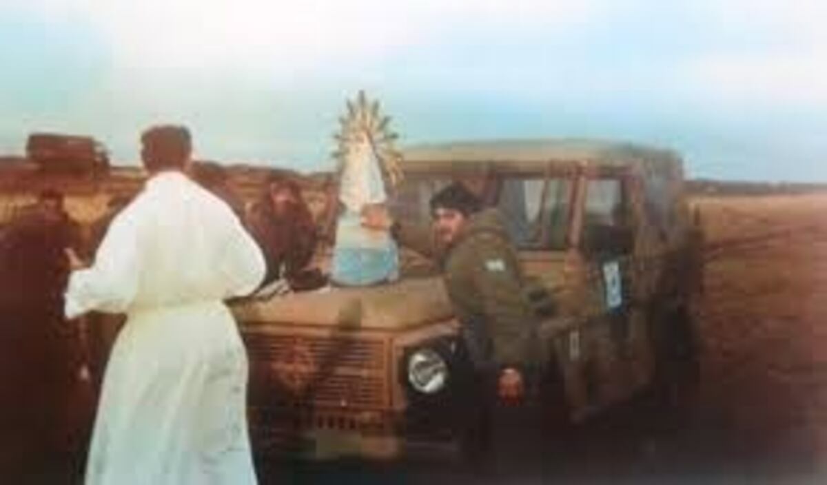 La Virgen de Luján que estuvo en Malvinas llega a Ushuaia