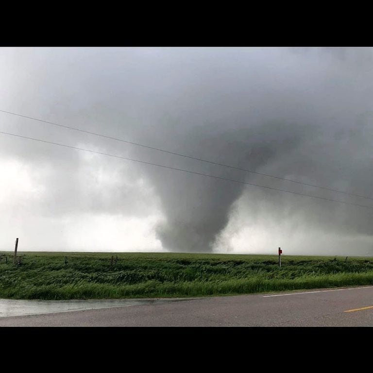 El tornado que azotó a Maryland el 28 de mayo de 2019 (Instagram/nimbusstorms)