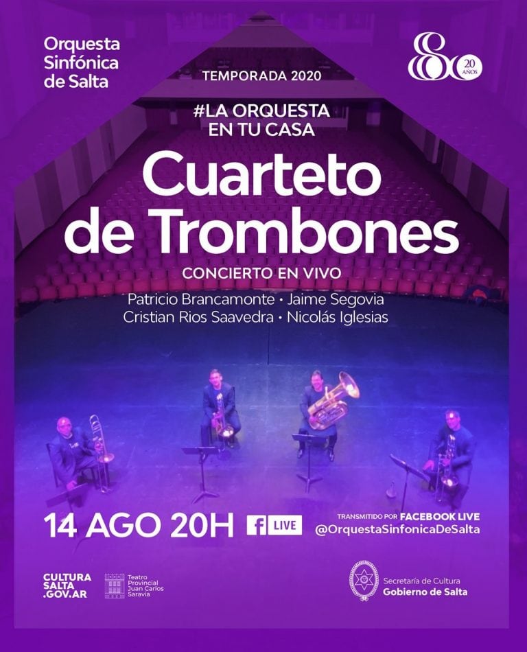 Disfrutá de la Orquesta Sinfónica de Salta desde tu casa