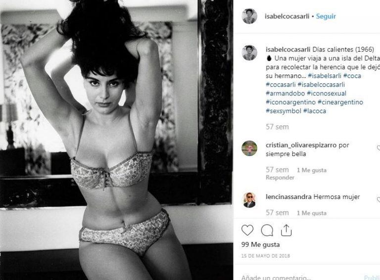 Isabel "Coca" Sarli murió a los 83 años. Instagram/isabelcocasarli