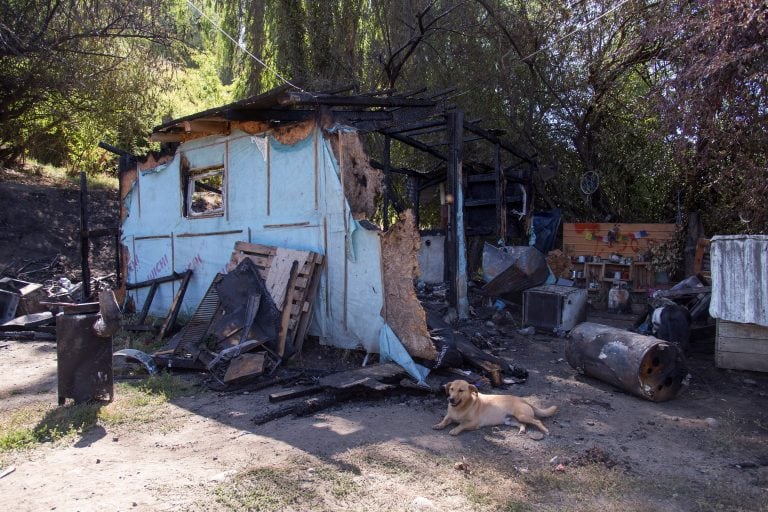 El agresor incendió la casa de su expareja (web).